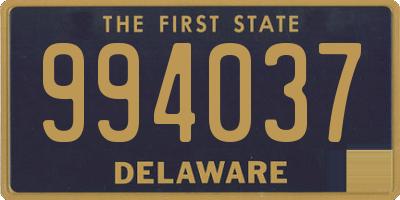 DE license plate 994037