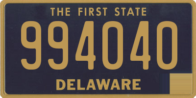 DE license plate 994040