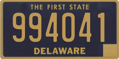 DE license plate 994041