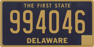 DE license plate 994046