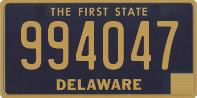 DE license plate 994047