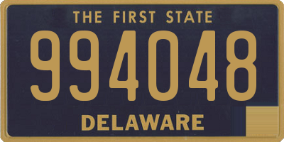 DE license plate 994048