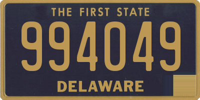 DE license plate 994049