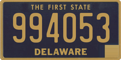 DE license plate 994053