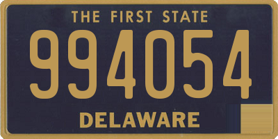 DE license plate 994054