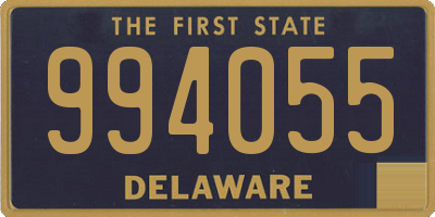 DE license plate 994055