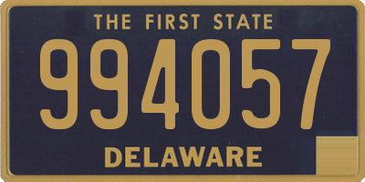 DE license plate 994057