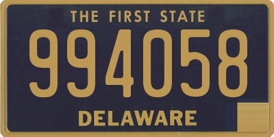 DE license plate 994058