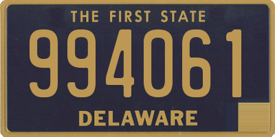 DE license plate 994061