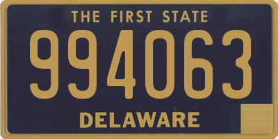 DE license plate 994063