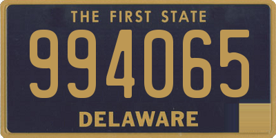 DE license plate 994065