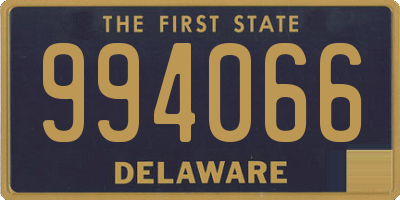 DE license plate 994066