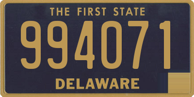 DE license plate 994071