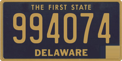 DE license plate 994074