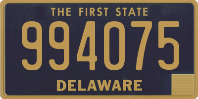 DE license plate 994075