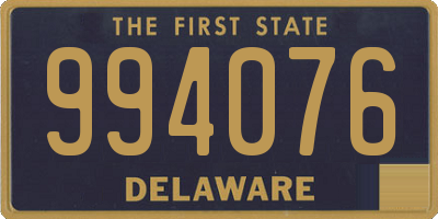 DE license plate 994076