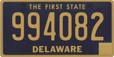 DE license plate 994082