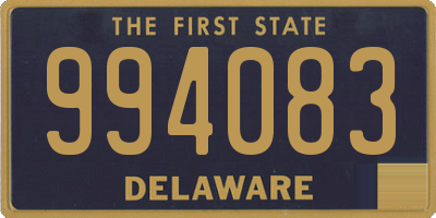 DE license plate 994083