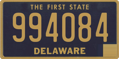 DE license plate 994084