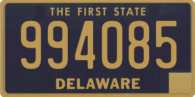 DE license plate 994085