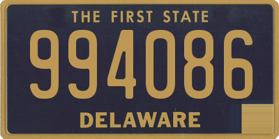 DE license plate 994086