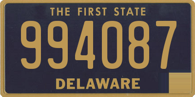 DE license plate 994087