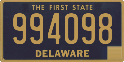 DE license plate 994098