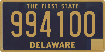 DE license plate 994100