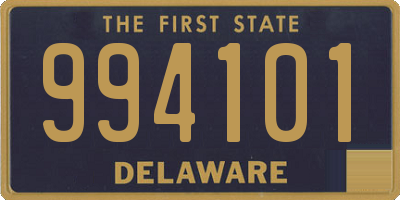 DE license plate 994101