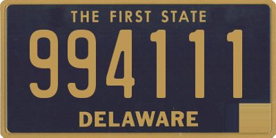 DE license plate 994111