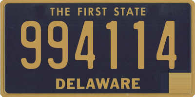 DE license plate 994114