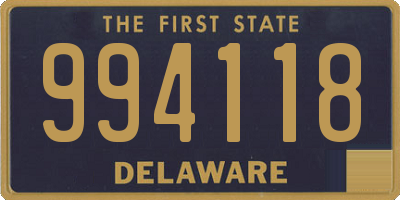 DE license plate 994118