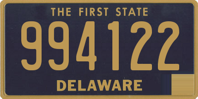 DE license plate 994122