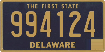 DE license plate 994124