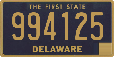 DE license plate 994125