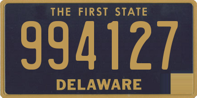 DE license plate 994127