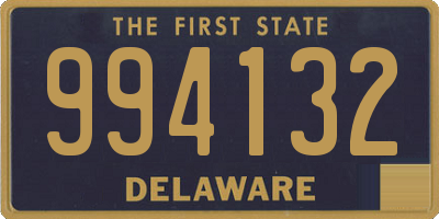 DE license plate 994132