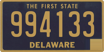 DE license plate 994133