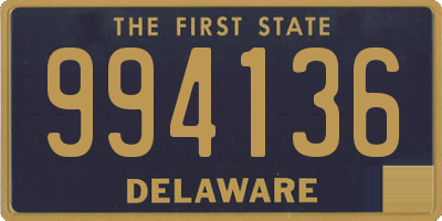 DE license plate 994136