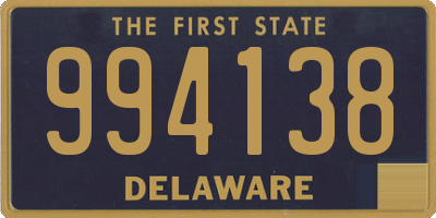 DE license plate 994138