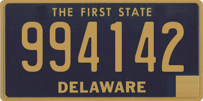 DE license plate 994142