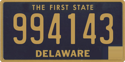 DE license plate 994143