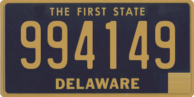 DE license plate 994149