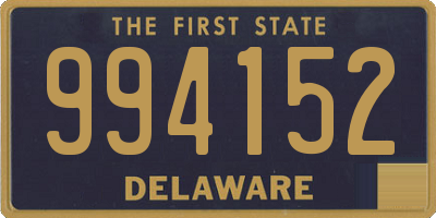 DE license plate 994152