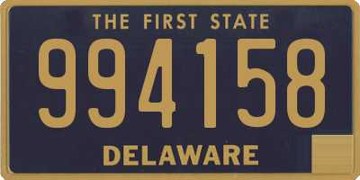 DE license plate 994158