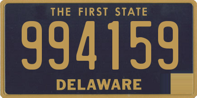 DE license plate 994159