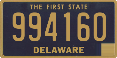 DE license plate 994160