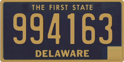 DE license plate 994163