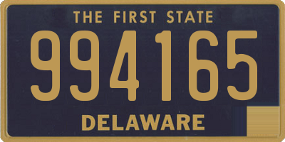 DE license plate 994165