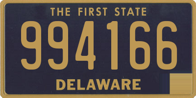 DE license plate 994166